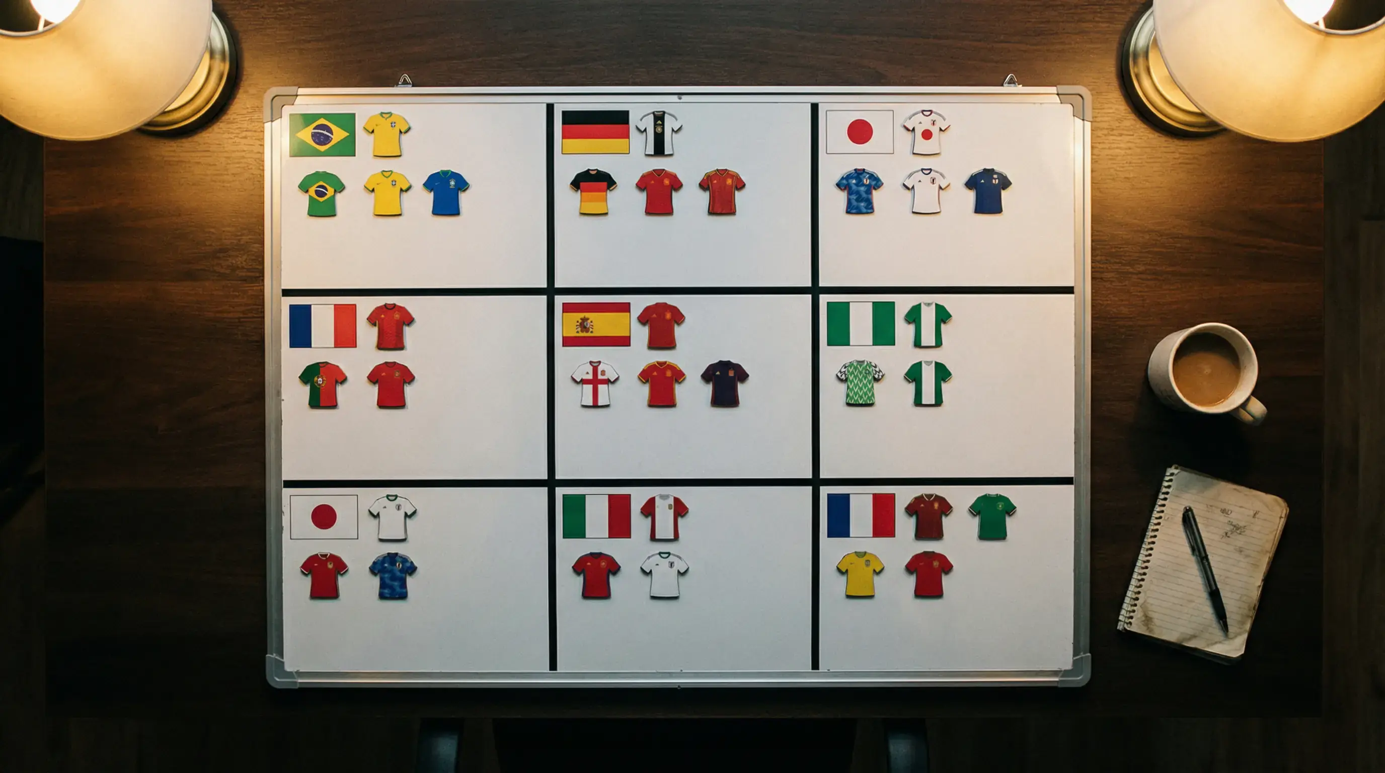 Oversikt over gruppeoddsen før alle tolv grupper i VM 2026
